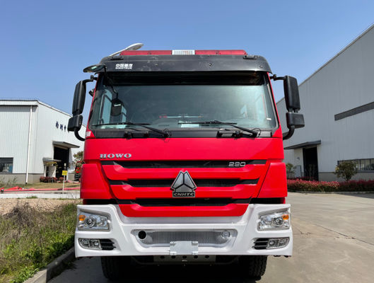 HOWO 8000L Foam Fire Truck 6x4 For Landscape Imigation Road Spraying