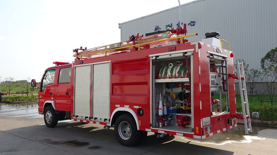 300kg Capacity Mini Dry Powder Fire Truck Water Foam Combined 130hp
