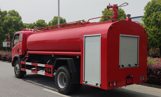 4x2 8000L Water Tank Fire Truck 118KW For Fire Fighting Emergency Rescue