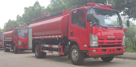 ISUZU 139kw Water Tank Fire Truck 4x2 8 Ton For Emergency Rescue