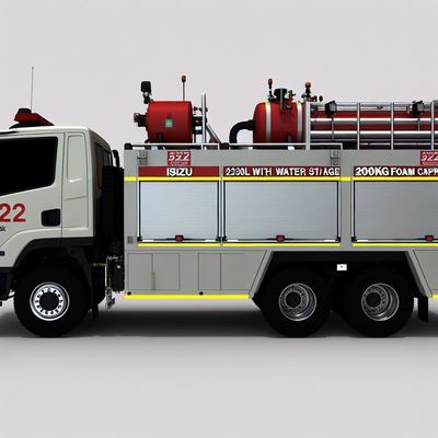 ISUZU Foam Fire Truck with 2320L Water Tank and 2000kg Foam Capacity