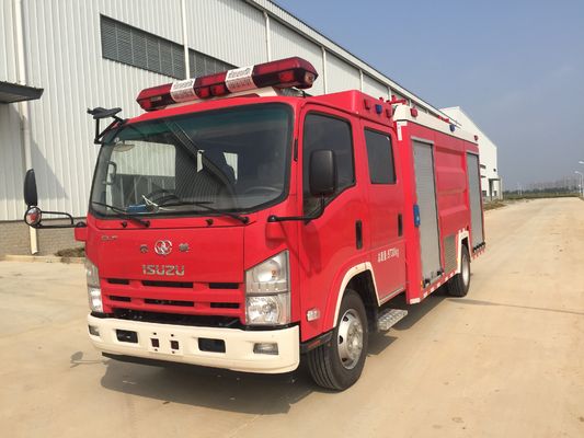 ISUZU Mini Water Tanker Foam Fire Truck 4 Ton 6 Wheel ISO9001 Certification
