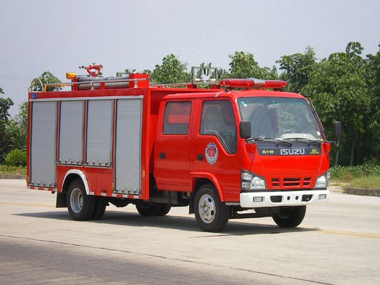 미니 120HP 6 휠 ISUZU 2000L 물과 폼 탱크 소방 엔진