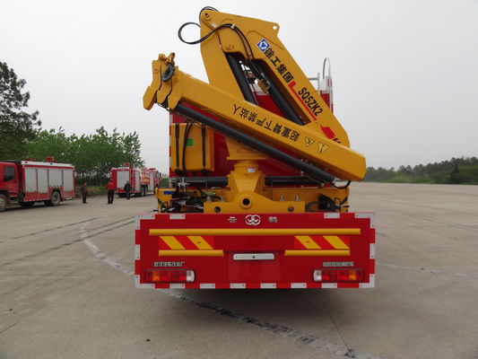 Multifunction SINOTRUK Fire Truck , Heavy Rescue Fire Apparatus With 5t Crane