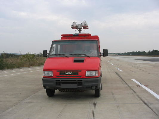 IVECO 95KW 불 싸움을 위한 소형 트럭 소방차 4x2 빨간색