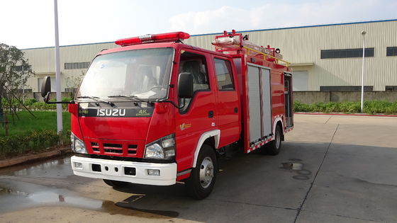 ISUZU Emergency Rescue Dry Powder Fire Truck With Foam Combination