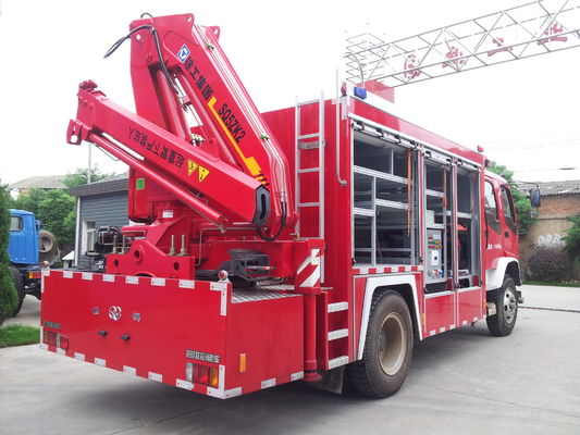 ISUZU Diesel Fire Department Engine , 177KW 4x2 Mini Tanker Fire Truck